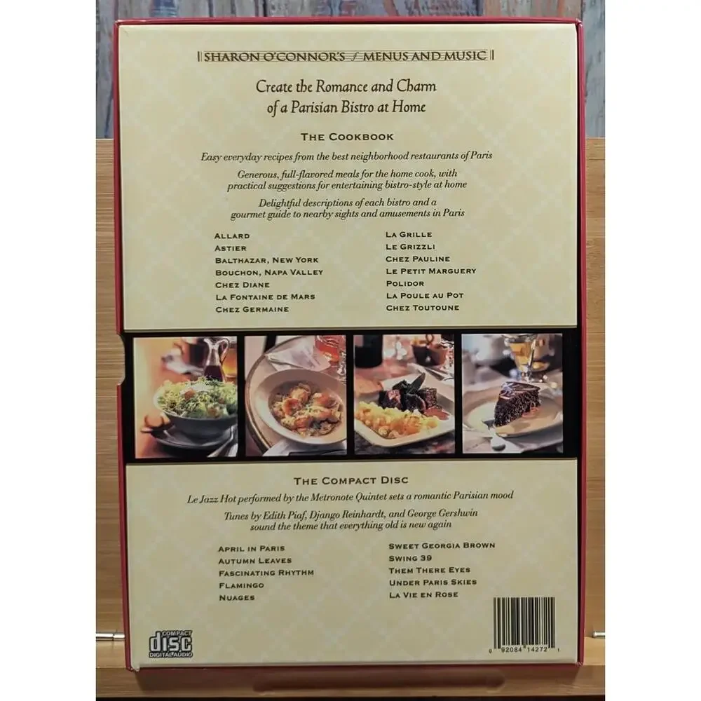 Swinging French Jazz Bistro: Favorite Parisian Bistro Recipes Cookbook - NO DISC